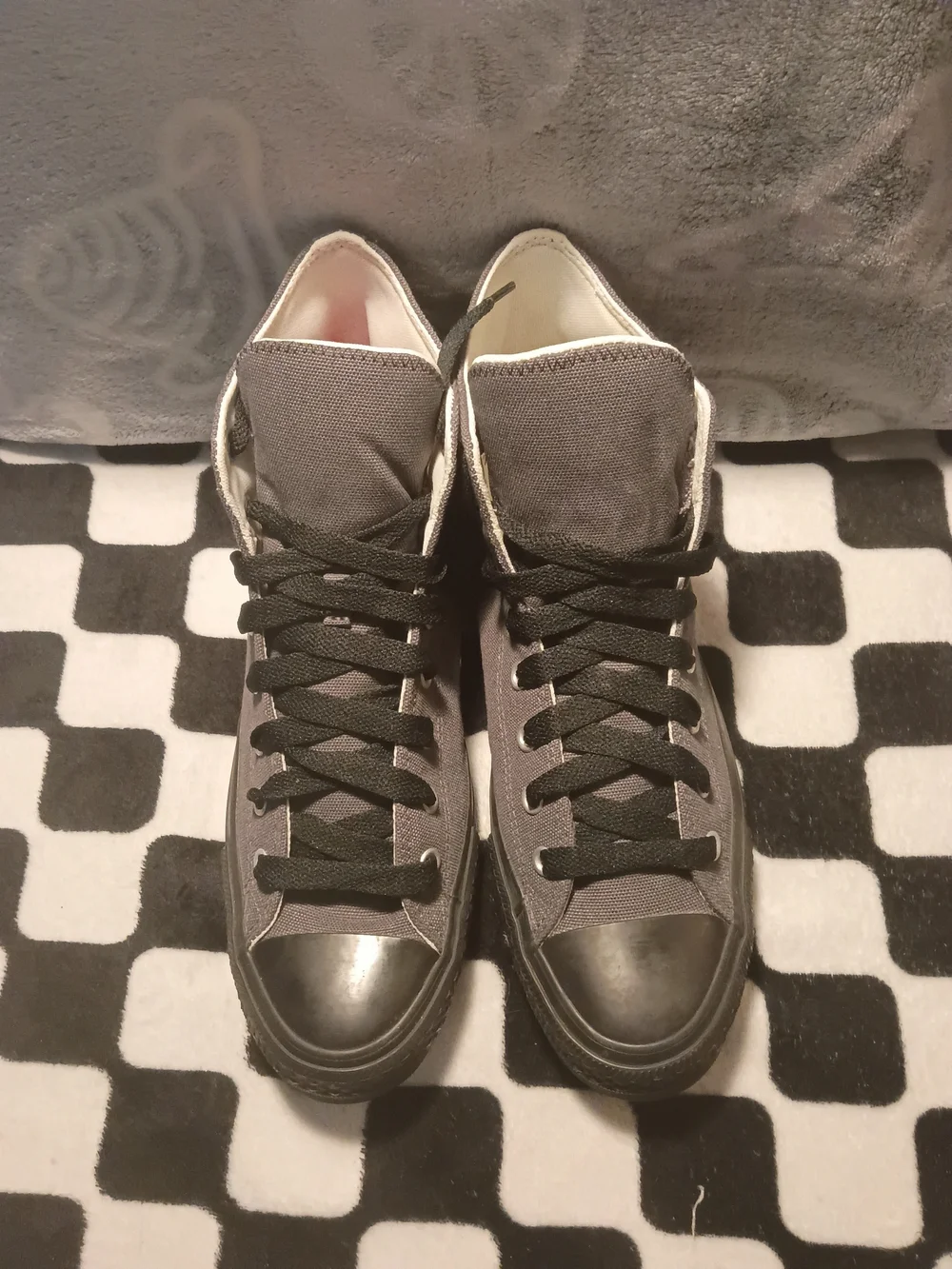 Converse Chuck Taylor All Star High Dark Matter Grey Black A10511C Men's Size 12 - Picture 2 of 8